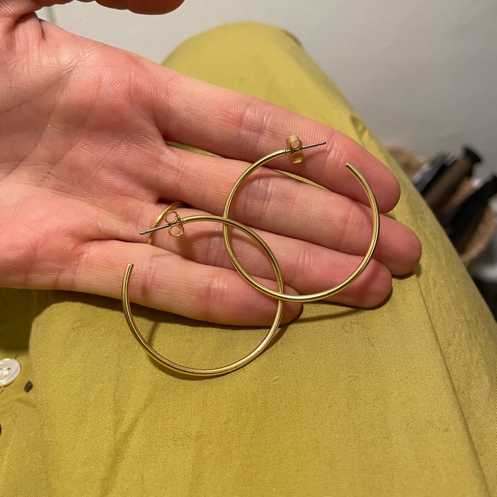 Madewell Gold Hoop Earrings